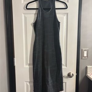 Monrow Charcoal Midi Dress